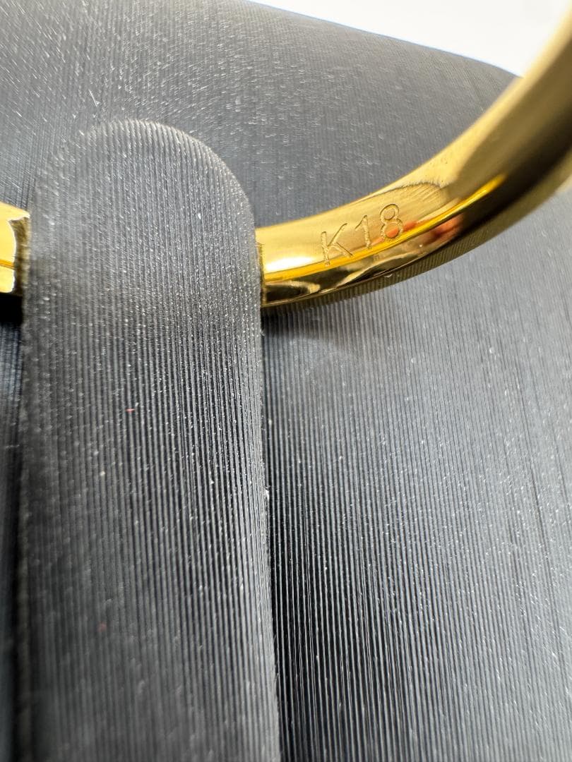《日本製18金》K18ゴールド テクスチャーリング1.84g 11号 即日発送