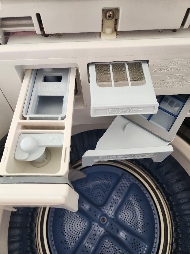 SHARP 縦型洗濯機 ES-T72E9-P 本体 - メルカリ