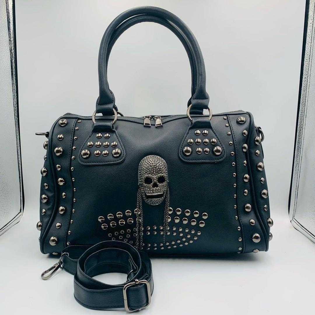 y2k handbag 2way archive skull leather - メルカリ