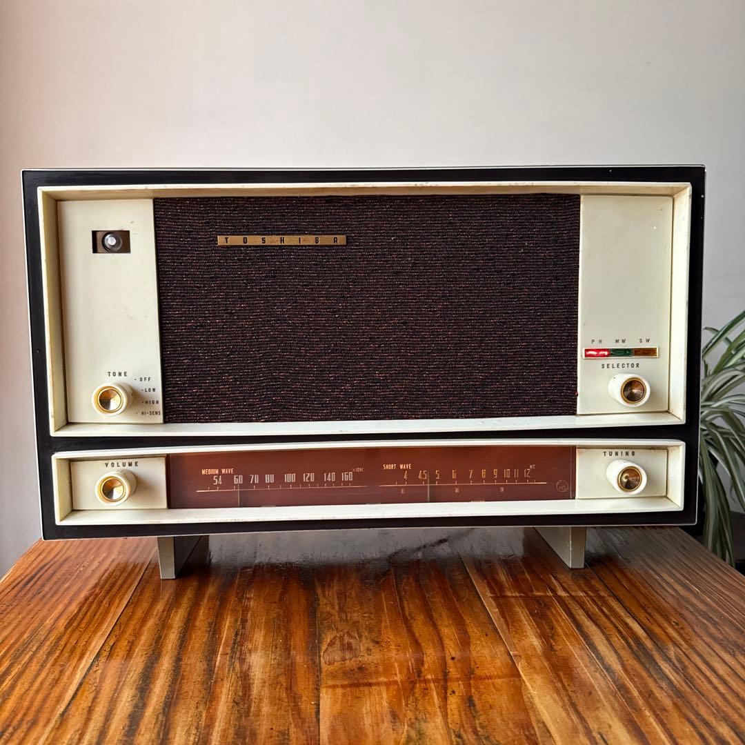 真空管ラジオ TOSHIBA 昭和レトロ ヴィンテージ - メルカリ