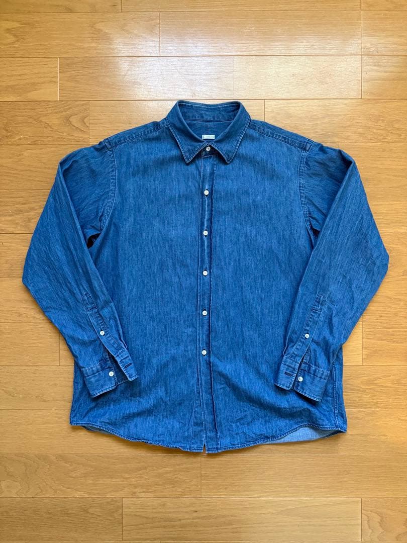 A.PRESSE アプレッセ Washed Denim Shirts サイズ2 A.PRESSE アプレッセ 23AW Washed Denim shirtスタイル | 3496 | MARK