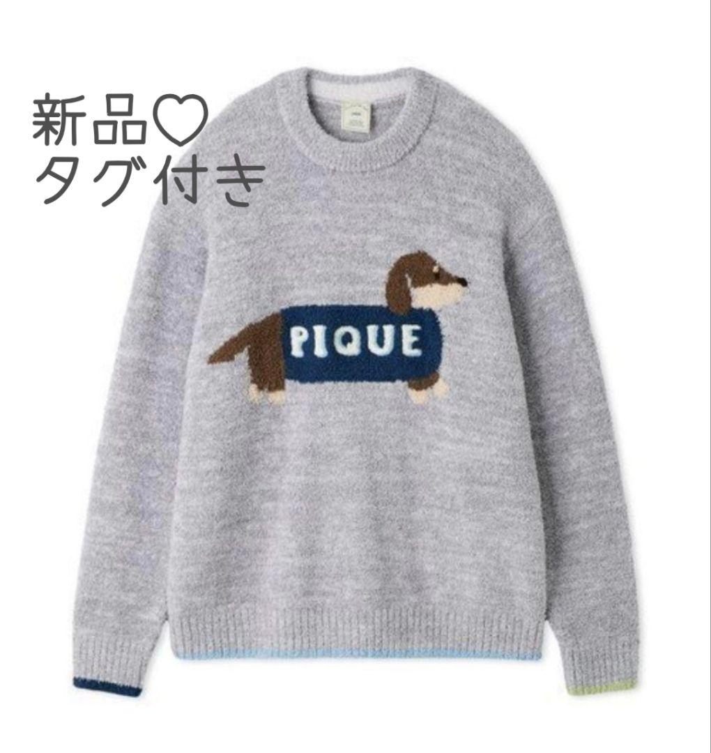 【新品タグ付き】ジェラートピケ ダックスフンド柄プルオーバー ジェラートピケ gelato pique 【CAT&DOG】ダックスフンド柄プル