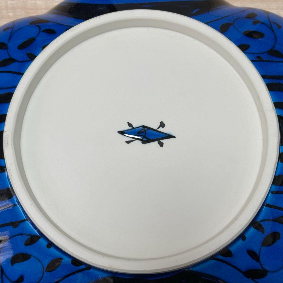 幸兵衛窯(人間国宝 加藤卓男)青釉魚紋大鉢 ペルシャブルー 美品 - メルカリ