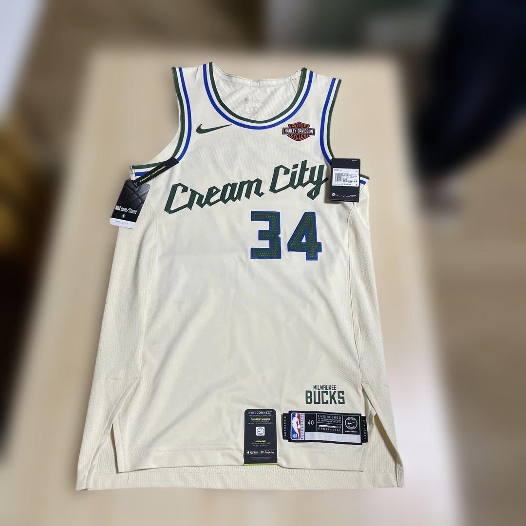 ド*ン様 新品未使用　ミルウォーキー・バックス Cream City NIKEユ 26-city-edition-swingman-