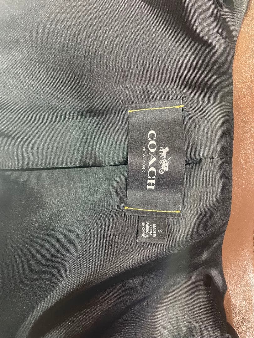 <引越前処分価格> COACH ブラウン レザー シングルライダース S 引越前処分価格> COACH ブラウン レザー シングルライダース S - メルカリ