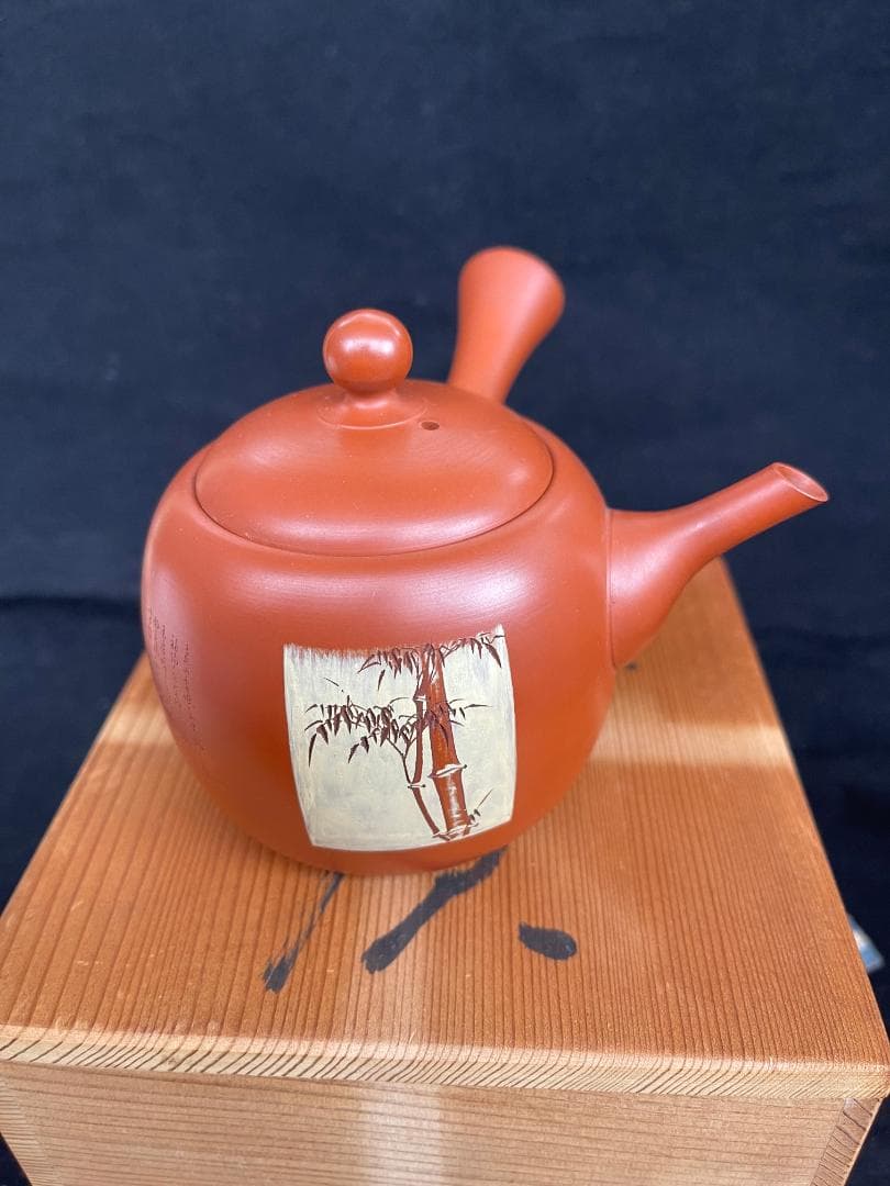 常滑焼　風月作　白道彫り　竹彫り　急須　茶器　煎茶道具 Yahoo!オークション -「村越風月」の落札相場・落札価格