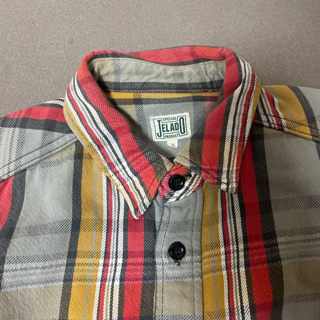 美品】JELADO ジェラード ヘビーオンス ネルシャツXL チェック柄