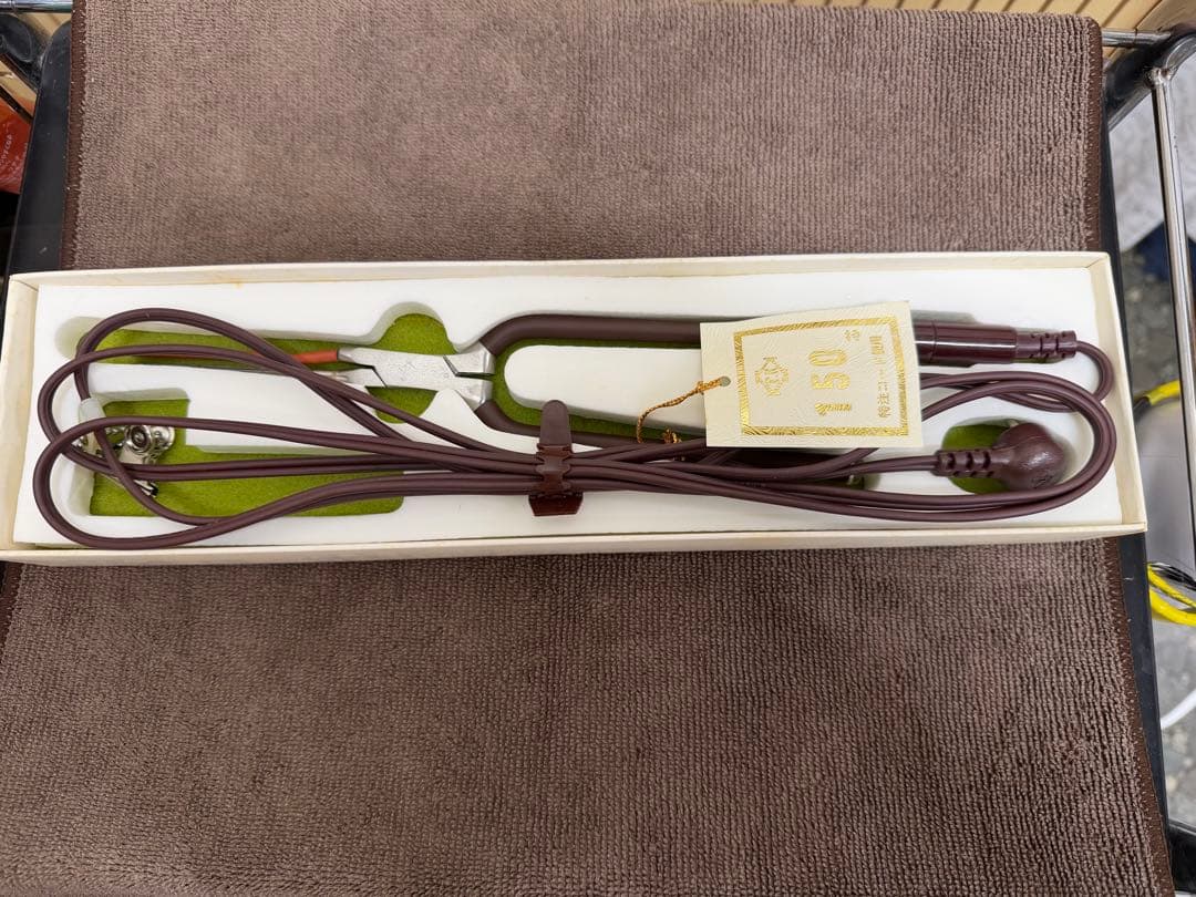 【希少】理容 ニチリ テンション ヘア アイロン 丸アイロン 2.8mm