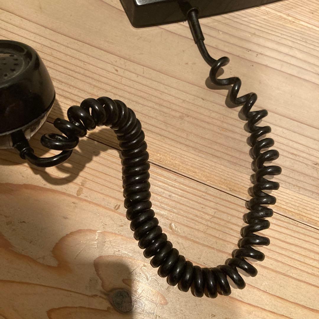 ダイヤル式 壁掛け 黒電話 電電公社 昭和レトロ アンティーク