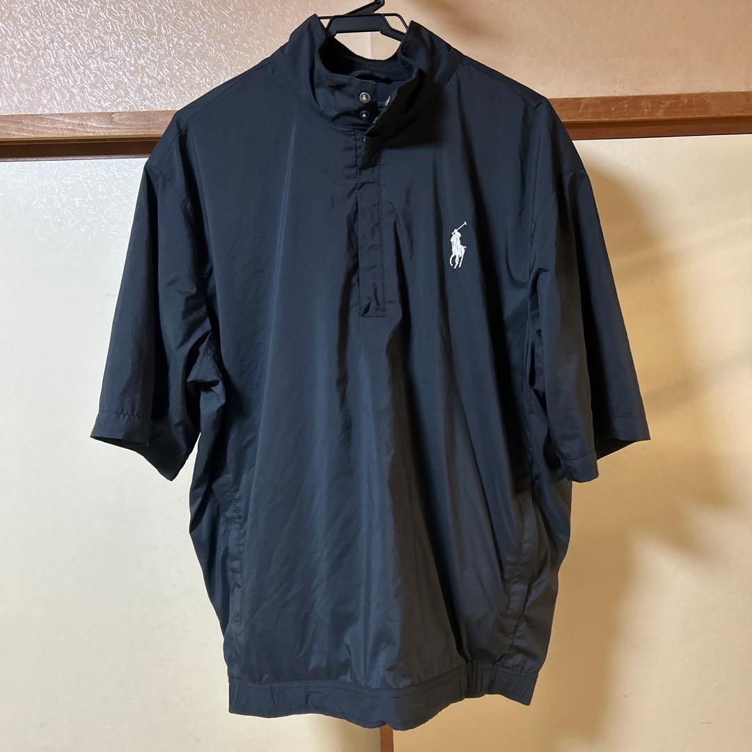 Ralph Lauren 黒 ハーフジップ ポロシャツ L POLO RALPH LAUREN（ポロ・ラルフローレン） 大きいサイズ メンズ