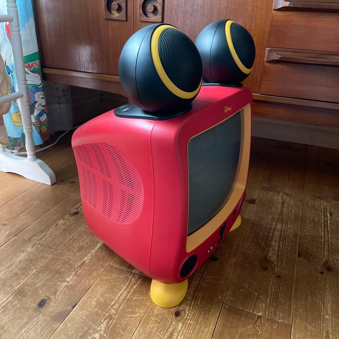 ディズニー 14型ブラウン管テレビ ミッキーマウス レトロ 当時もの
