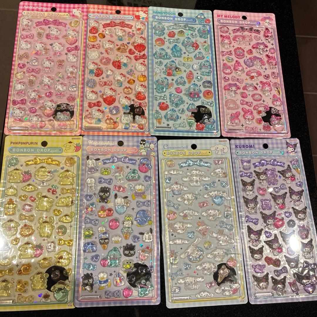 国内正規品 ボンボンドロップシール サンリオ 大 8点 楽天市場】正規品 サンリオキャラクター シール ボンボンドロップ