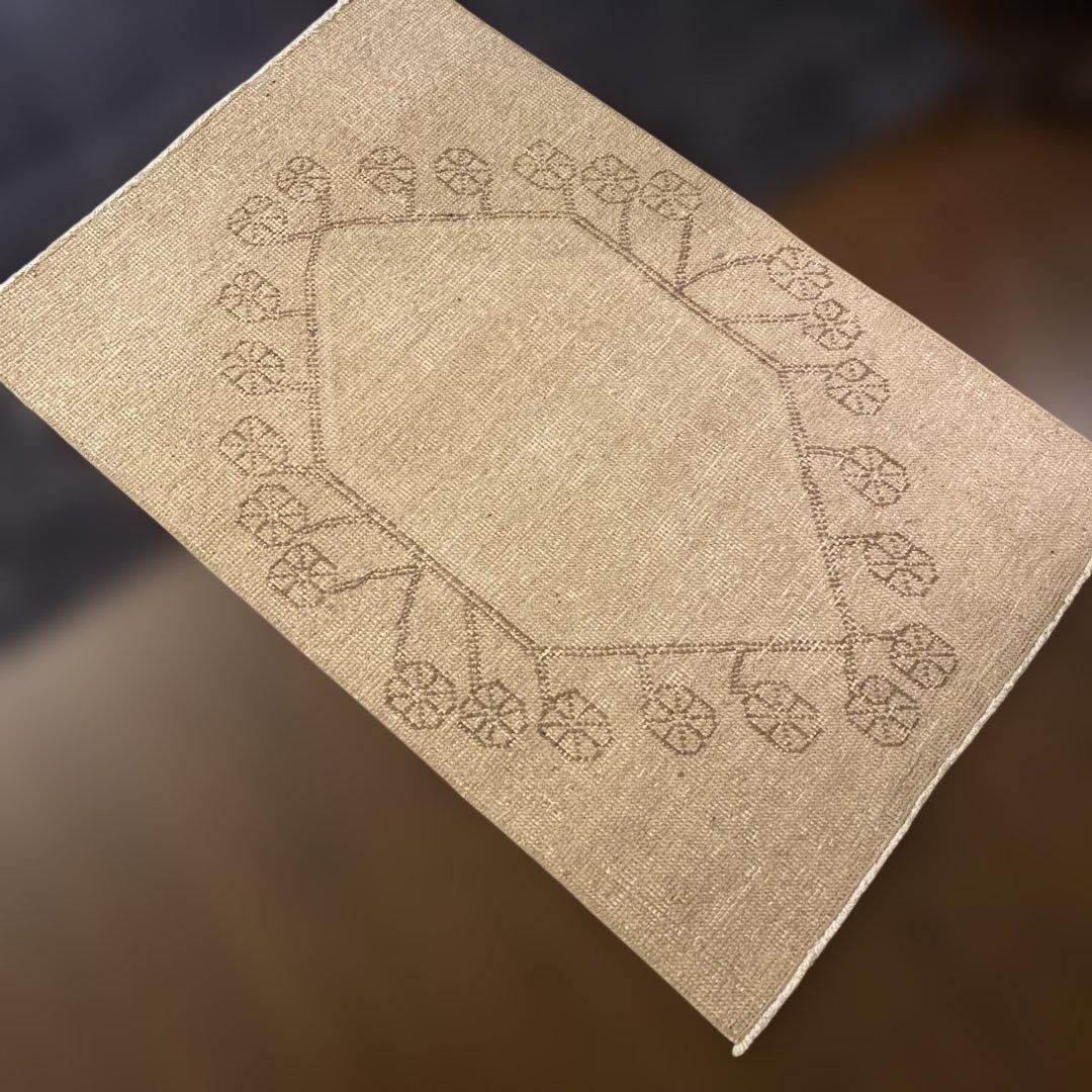 トルコヴィンテージラグ 超大判 特大 トルコヴィンテージラグ 278×180スモーキーグレー