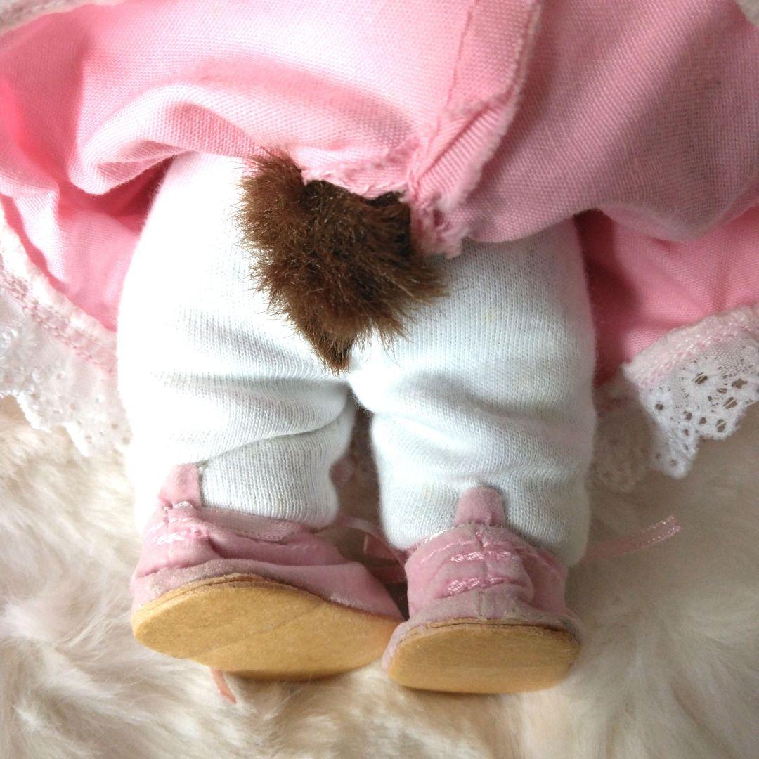 平成レトロ　メイド　モンチッチ　S　ピンク　ぬいぐるみ　セキグチ