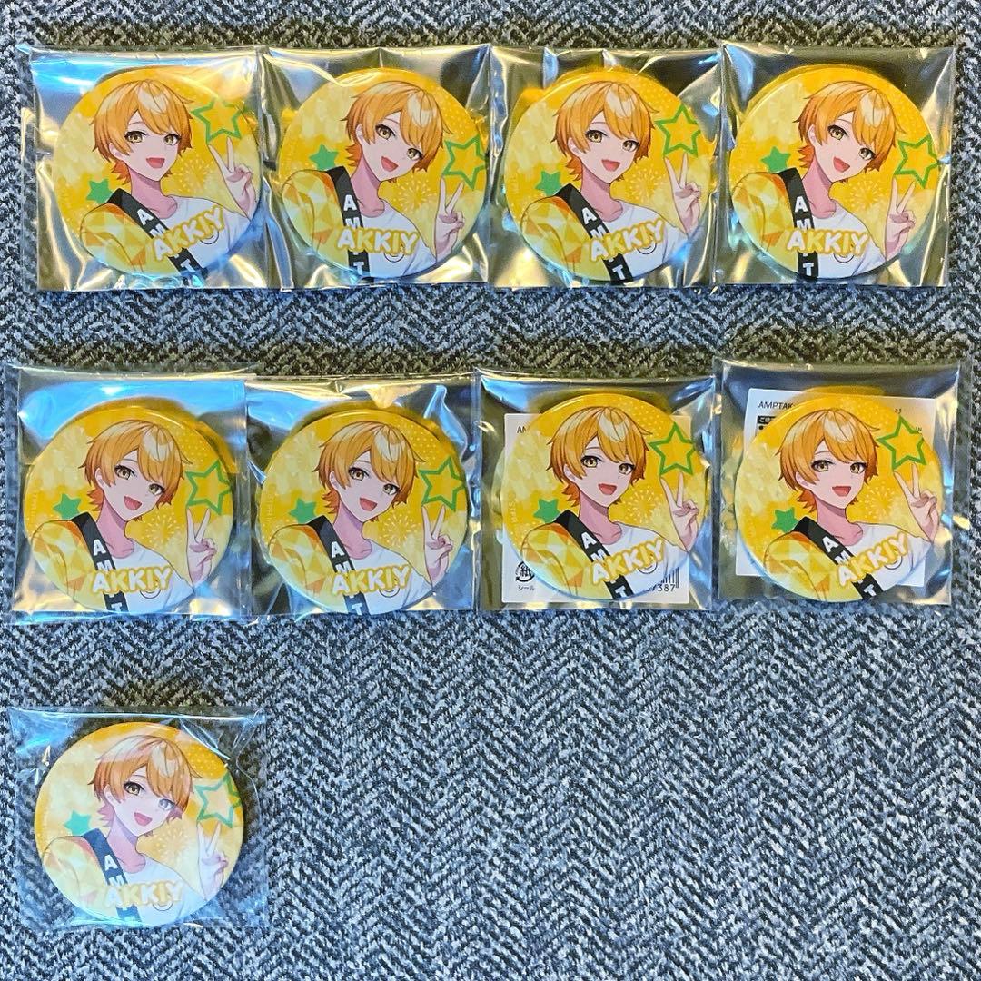 AMPTAKxCOLORS あっきぃ 缶バッジ 虹 法被 等身 アンプタック - メルカリ