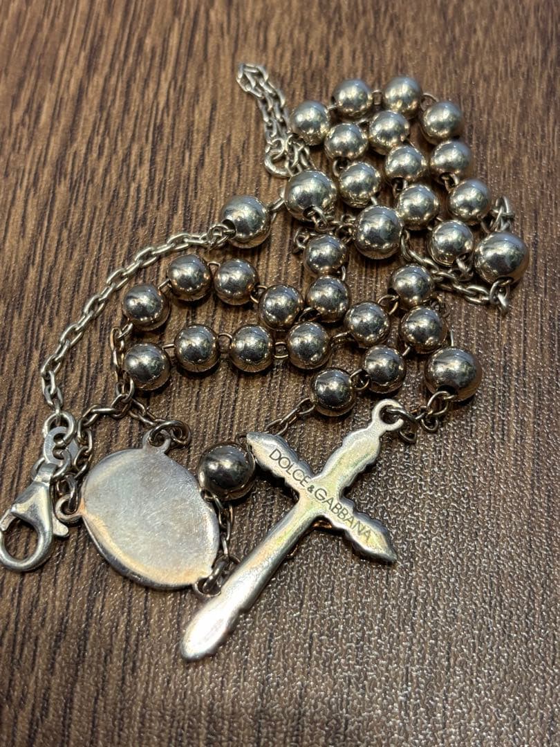 D&G 十字架 ロザリオ クロス マリア シルバー 925 - メルカリ