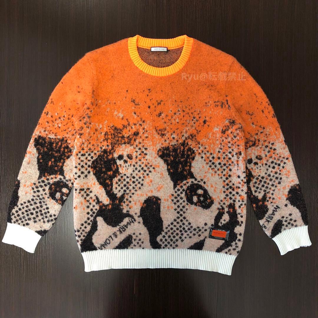 MARK&LONA マークアンドロナ セーター オレンジ カモ ゴルフ 21AWの