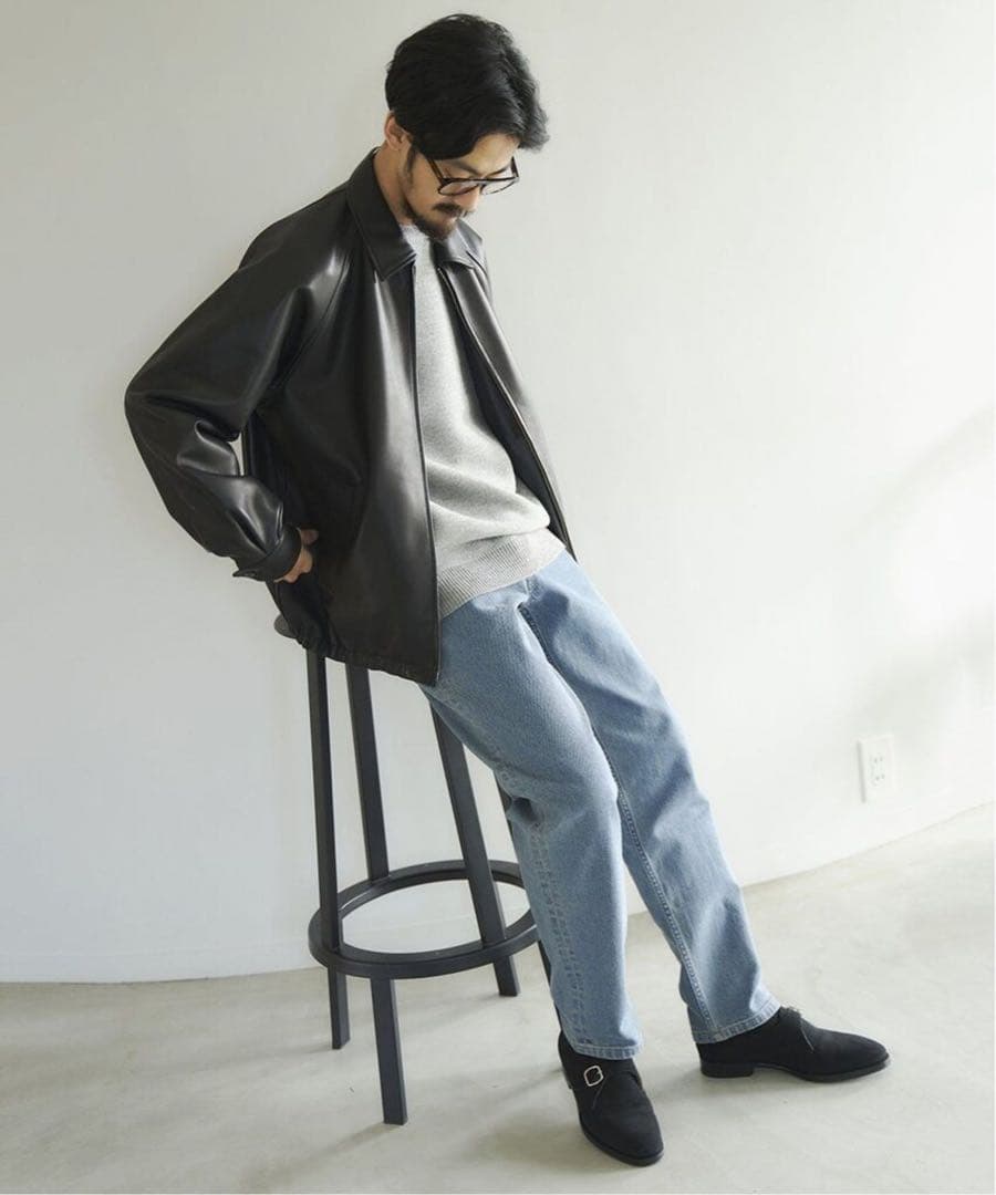 ■【LA BOUCLE / ラブークル】 ショートブルゾン ラムレザー EDIFICE LA BOUCLE（エディフィスラブークル）の「【LA BOUCLE