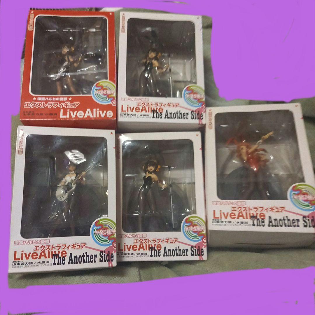 涼宮ハルヒの憂鬱☆エクストラフィギュア☆LiveALive☆2種5点セット