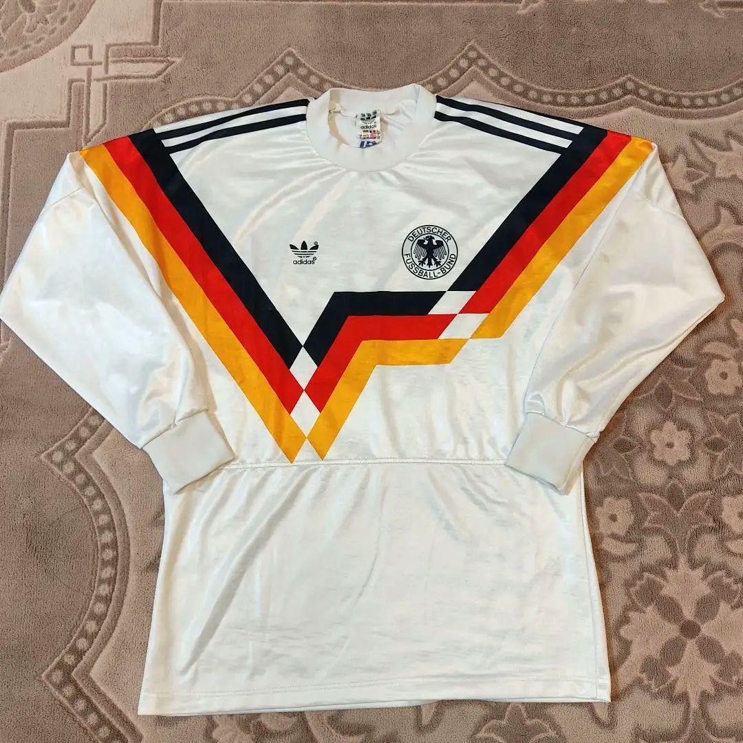 希少！アディダス サッカー 西ドイツ代表 ユニフォーム 1990年W杯 長袖