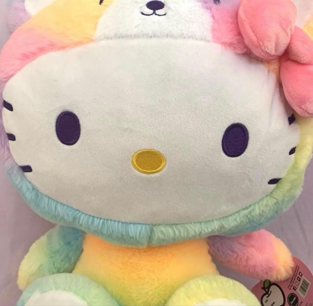 ハローキティ レインボーシャーベットぬいぐるみ ベア 17.5インチ ジョングク