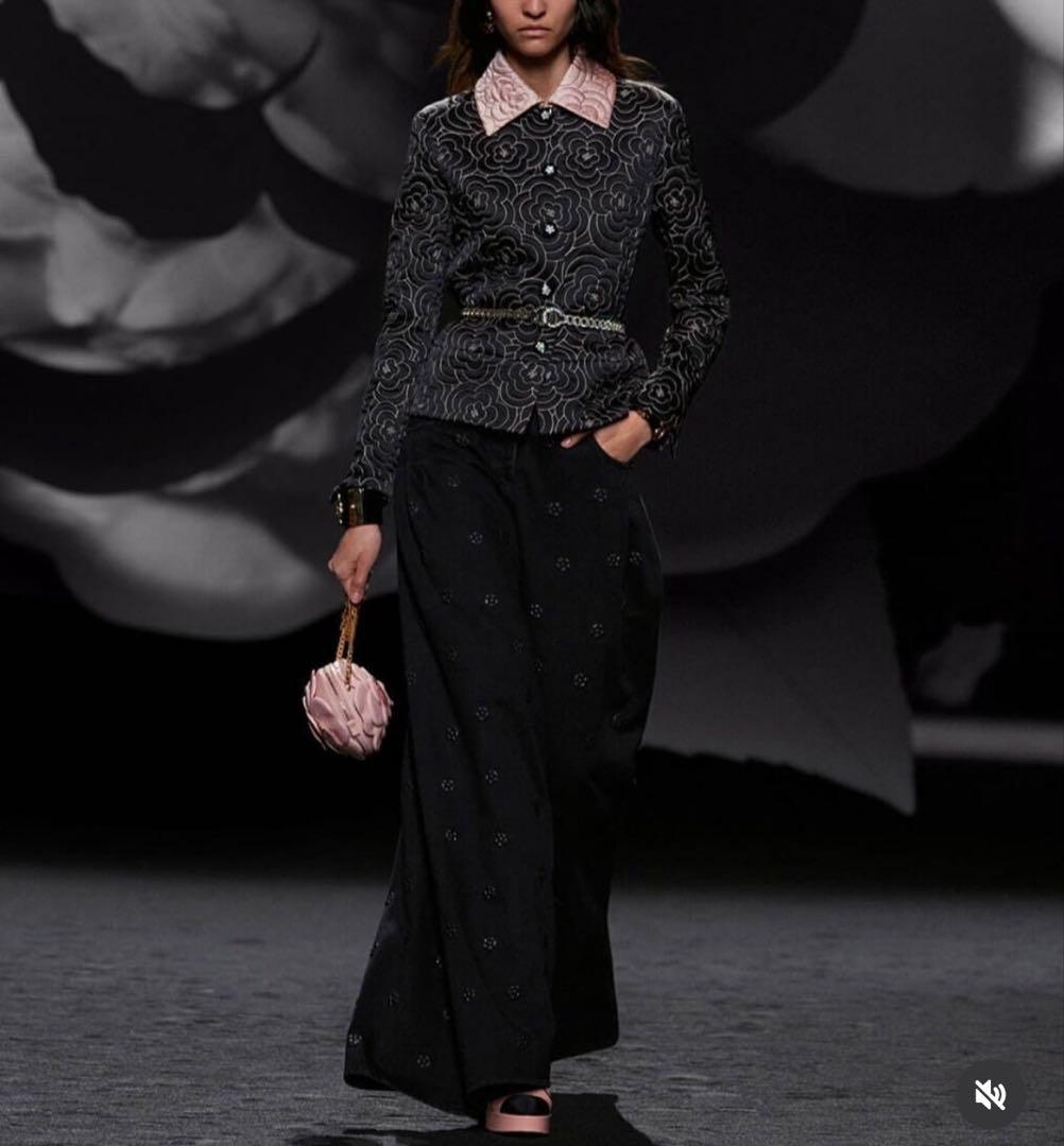 CHANEL 花模様キュロット 34 短くお直し済み コレクション 24121717_7.jpg