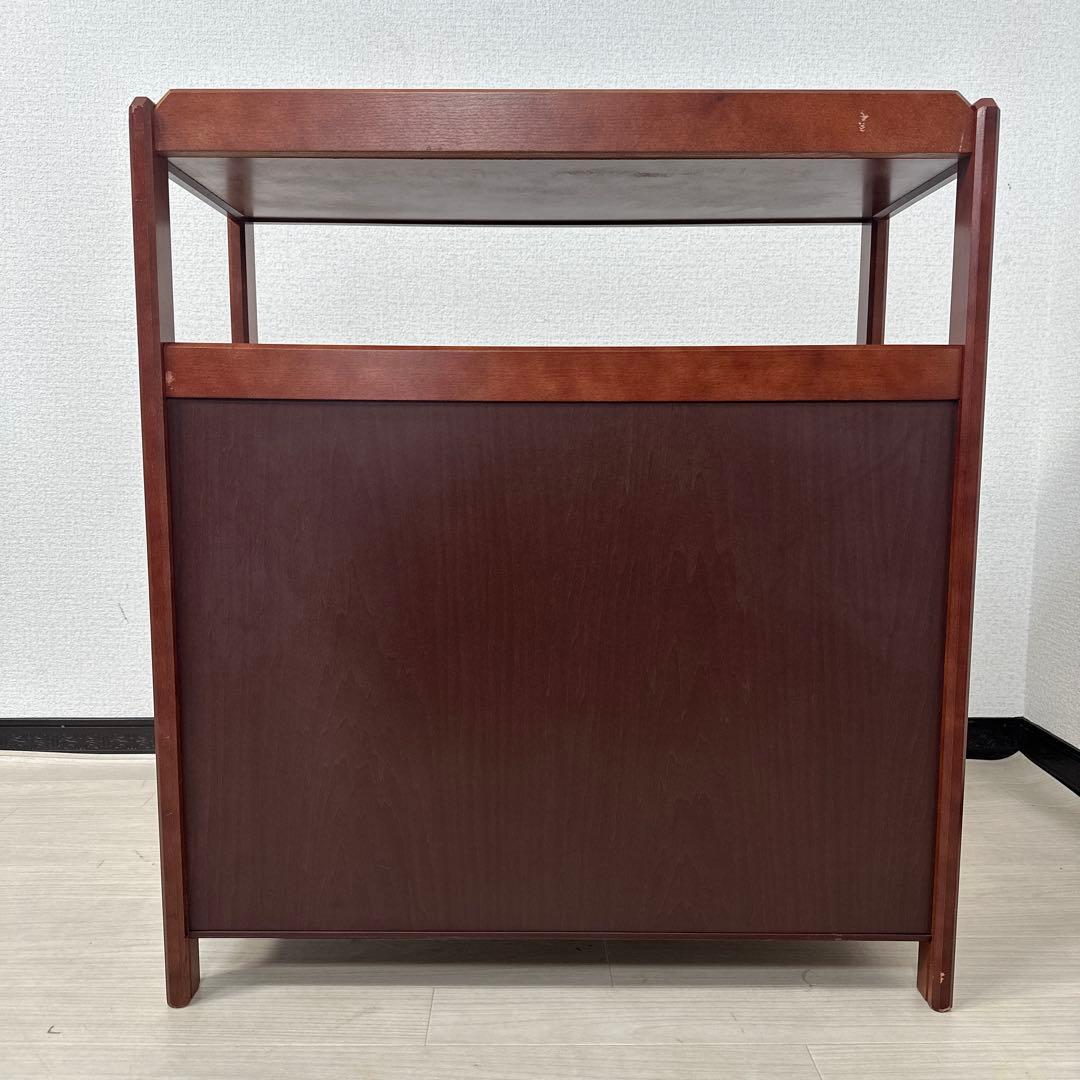 カリモク 天然木 電話台 花台 レンジ台 サイドチェスト キャビネットi4