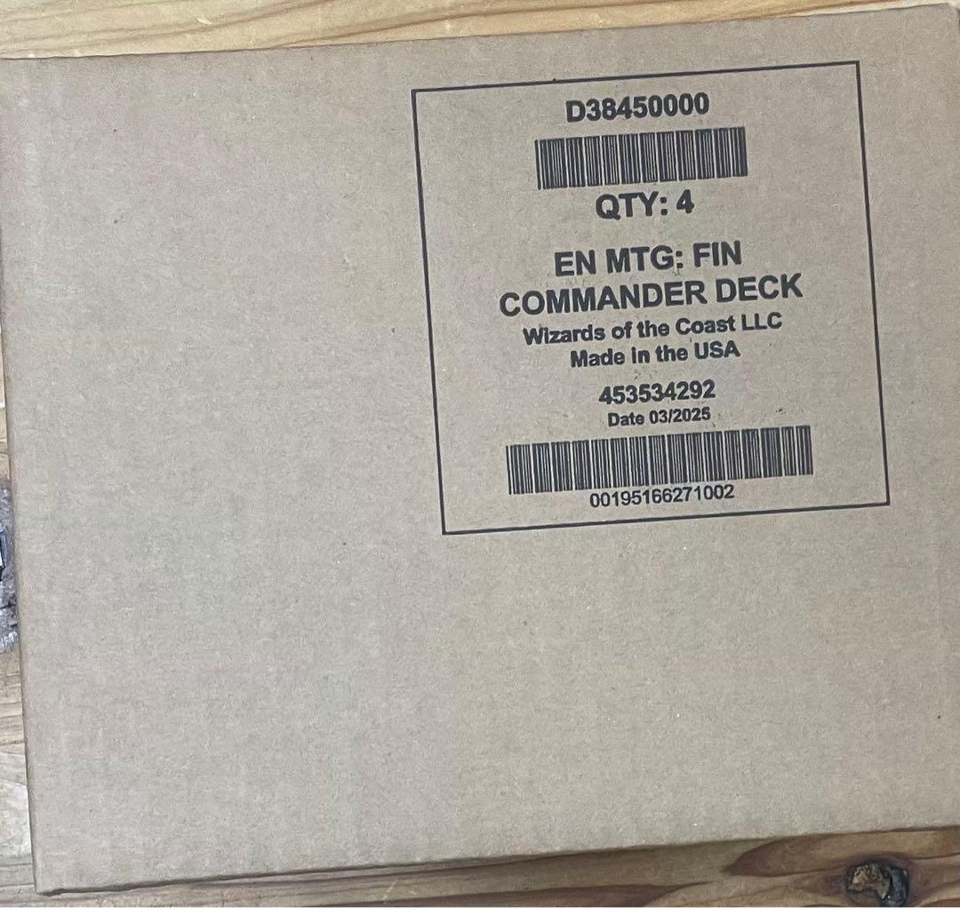 MTG ファイナルファンタジー コマンダーデッキ 4個セット　英語セット