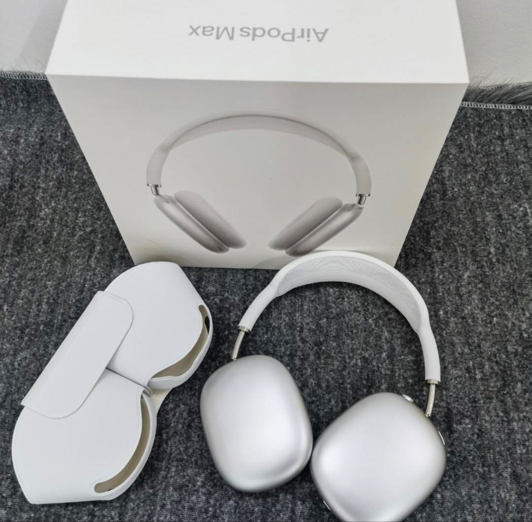 AirPods Max シルバー ホワイトヘッドバンド - メルカリ