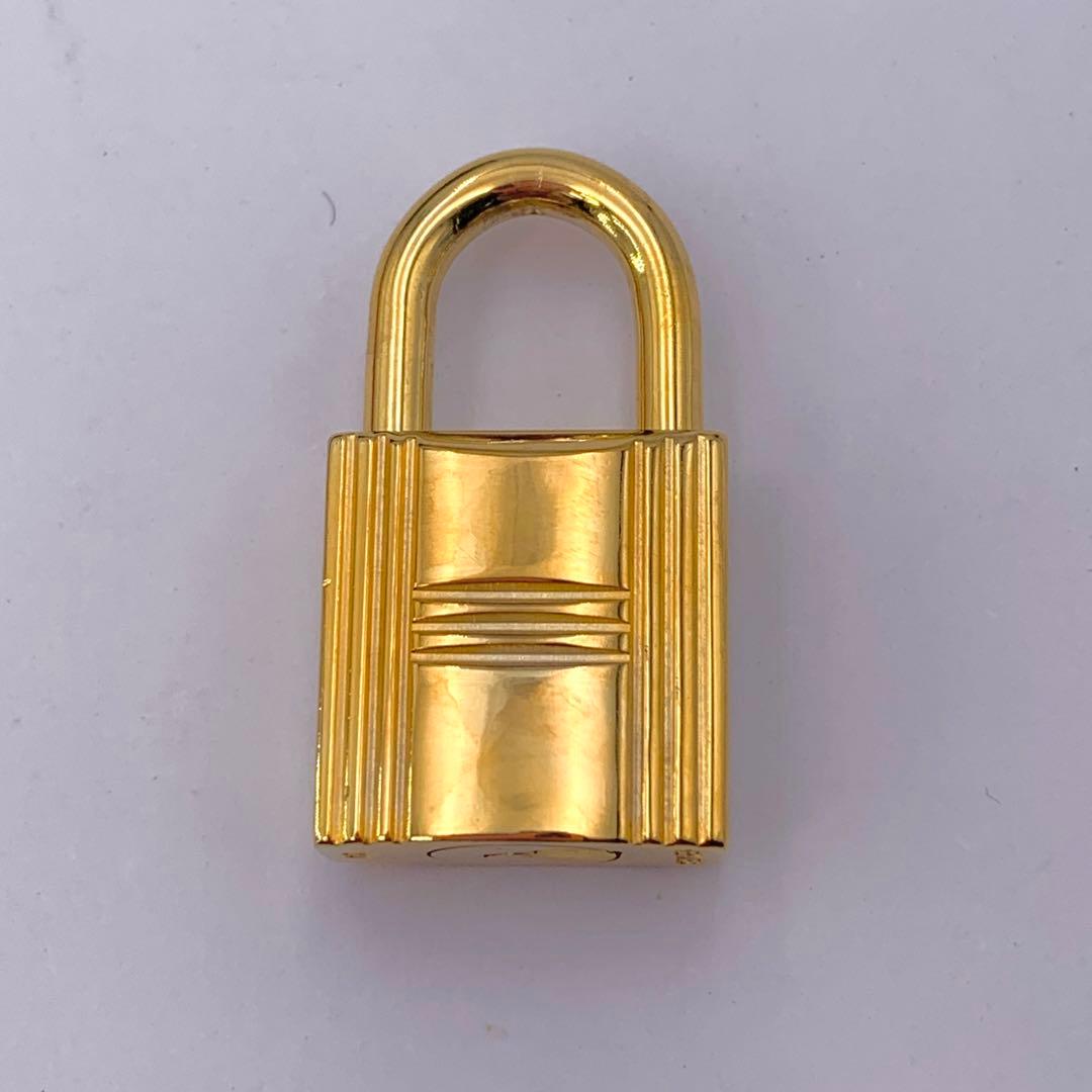 HERMES エルメス カデナ 120番 ゴールド24Kメッキ 鍵付き 南京錠
