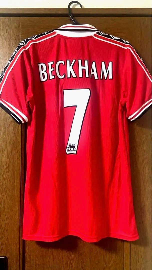 1998-00 #7ベッカム マンチェスターユナイテッド ユニフォーム - メルカリ