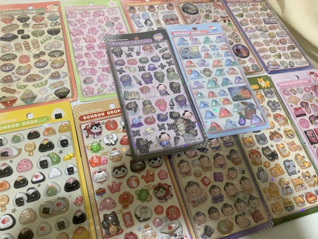 ボンボンドロップシール 和柄 12種コンプリートセット