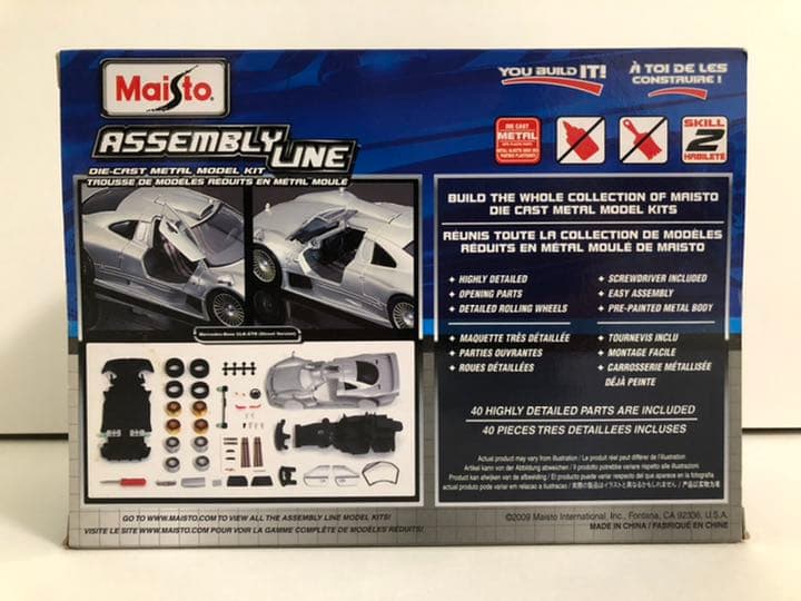 【未組立】希少 maisto マイスト 1/24メルセデスベンツCLK-GTR