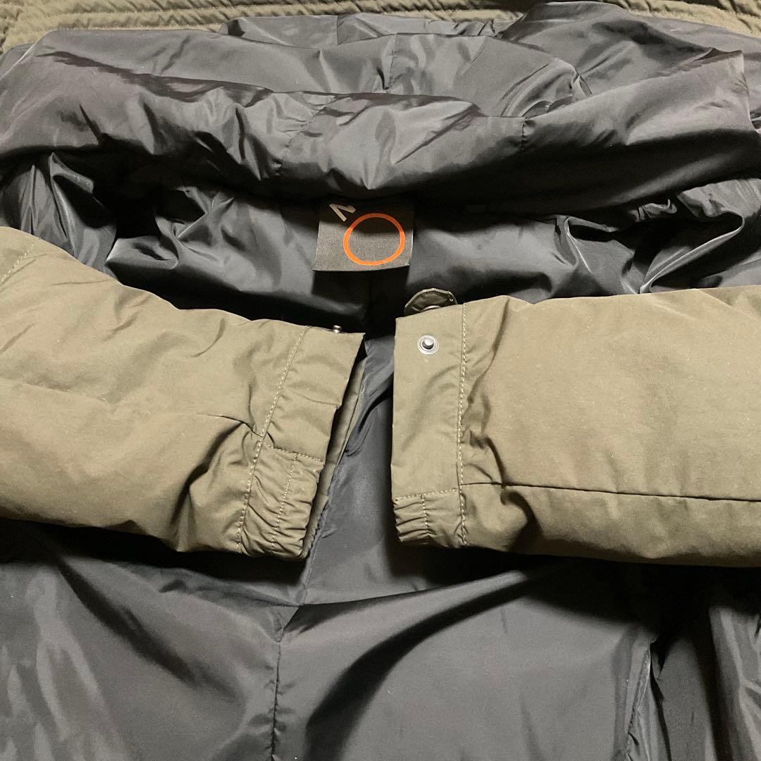 ASPESI フード付きダウンジャケット カーキ (ダウン90%フェザー10