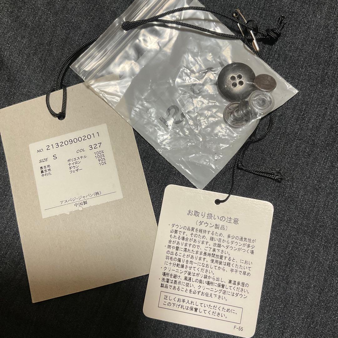 ASPESI フード付きダウンジャケット カーキ (ダウン90%フェザー10