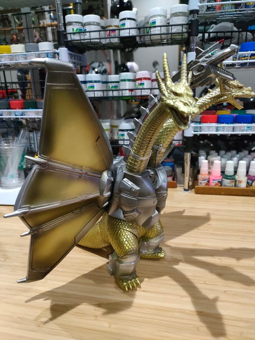 メカキングギドラ 1991 ソフビ 補強リペイント バンダイ 平成ゴジラ