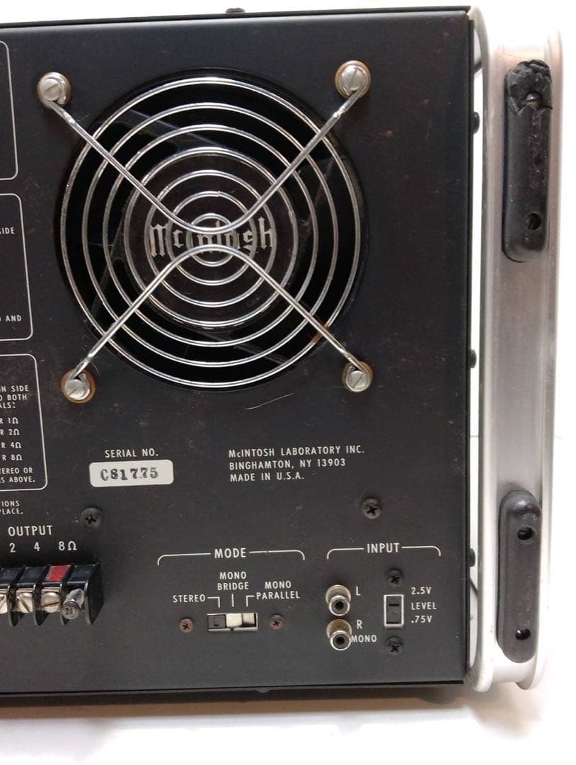 希少・音出し確認済】McIntosh MC2500 ステレオパワーアンプ - メルカリ