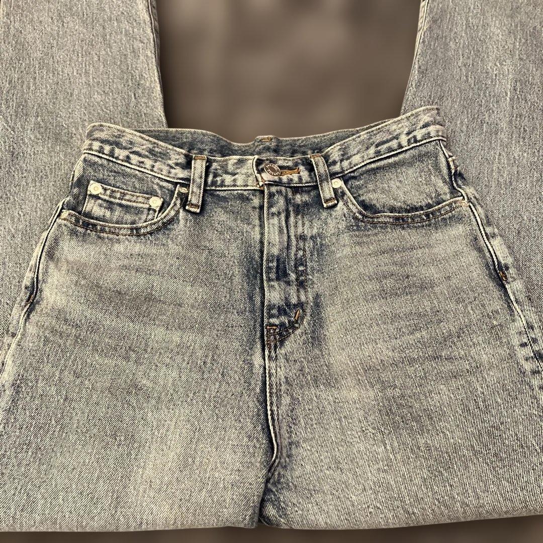 anuans アニュアンス スリムストレートデニム ライトブルー 2 - メルカリ