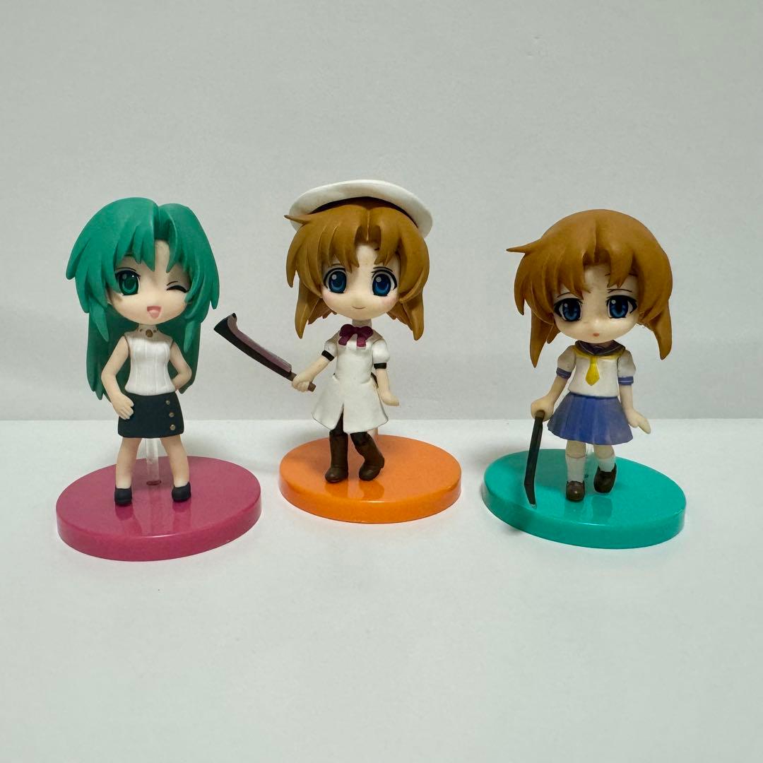ひぐらしデイブレイク Portable レナ 詩音 フィギュア でふぉめ 3体