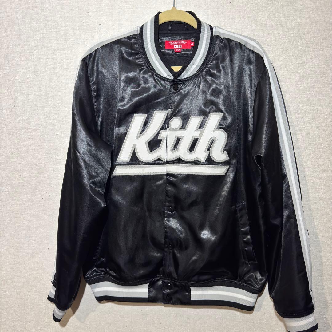 KITH × mitchell & ness サテン ジャケット L - メルカリ