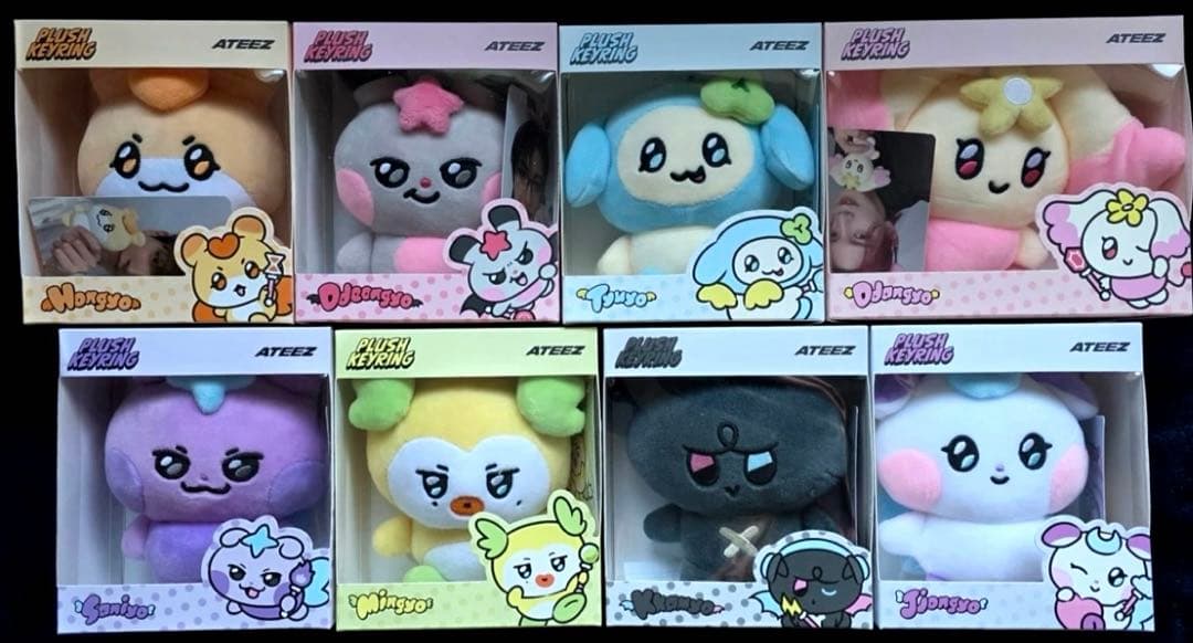 ateez mighteez キーリング コンプリート 新品未開封 ATEEZ MIGHTEEZ x Line Friends Square Official Merchandise - Plush