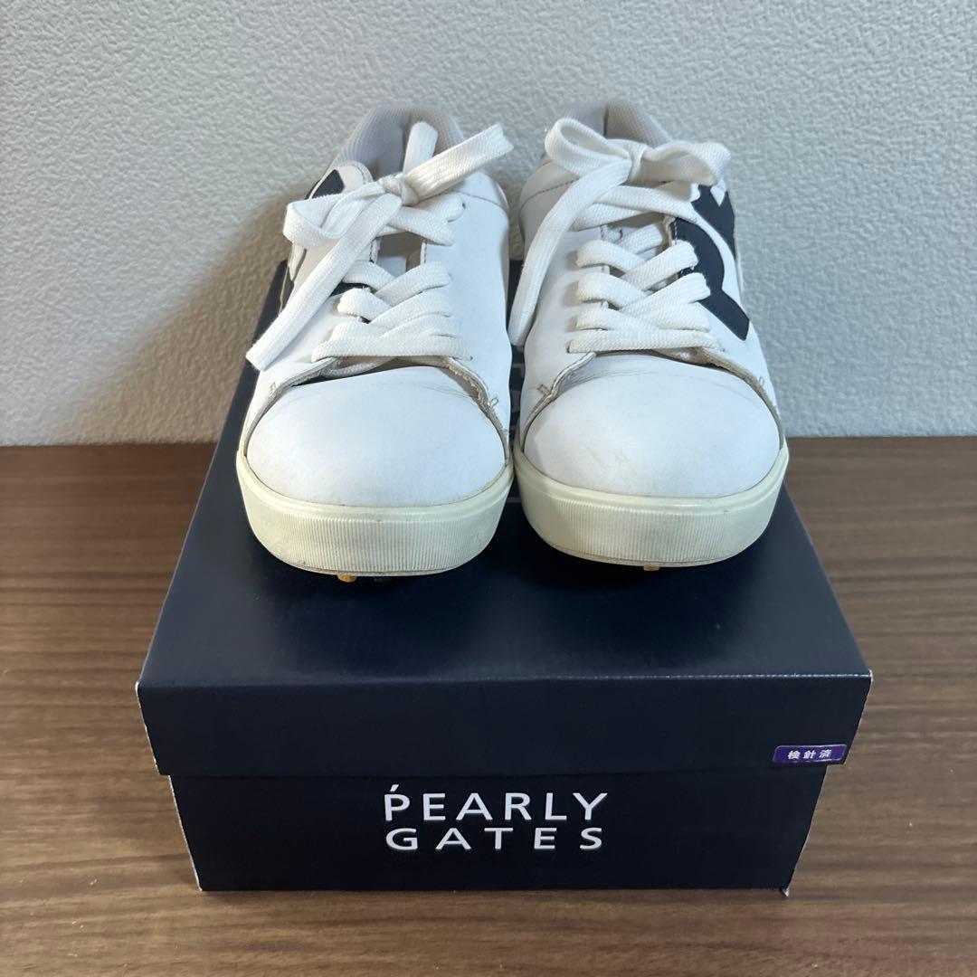 PEARLY GATES ロゴ入りスニーカー 23.0cm