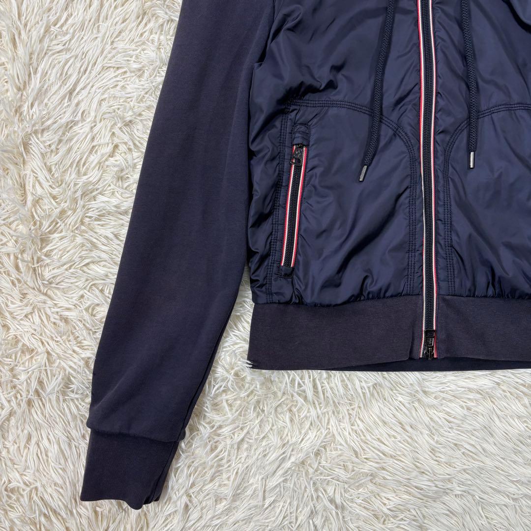 モンクレール マグリア カーディガン S 異素材 ダブルジップ ロゴ