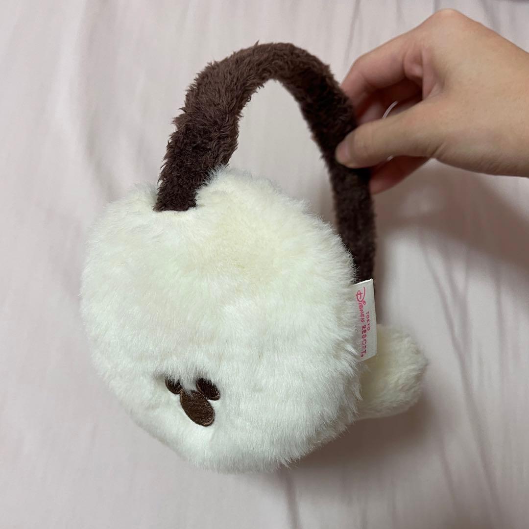 ディズニー イヤーマフ 耳当て みみあて 折りたたみ 白 - メルカリ