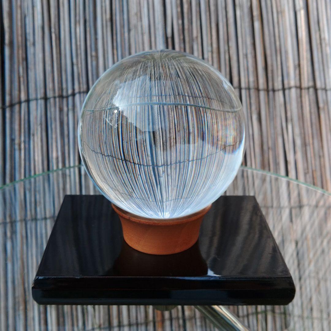 占い玉　飾り玉 Amazon.co.jp: 占い水晶玉を見つめる 8cm 3Dレーザー彫刻タワーK9