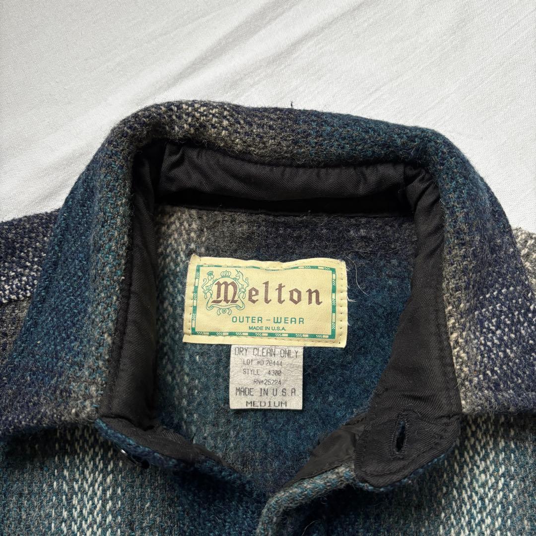 Melton 70s USA製 CPO ネルシャツ オンブレ シャドー チェック - メルカリ