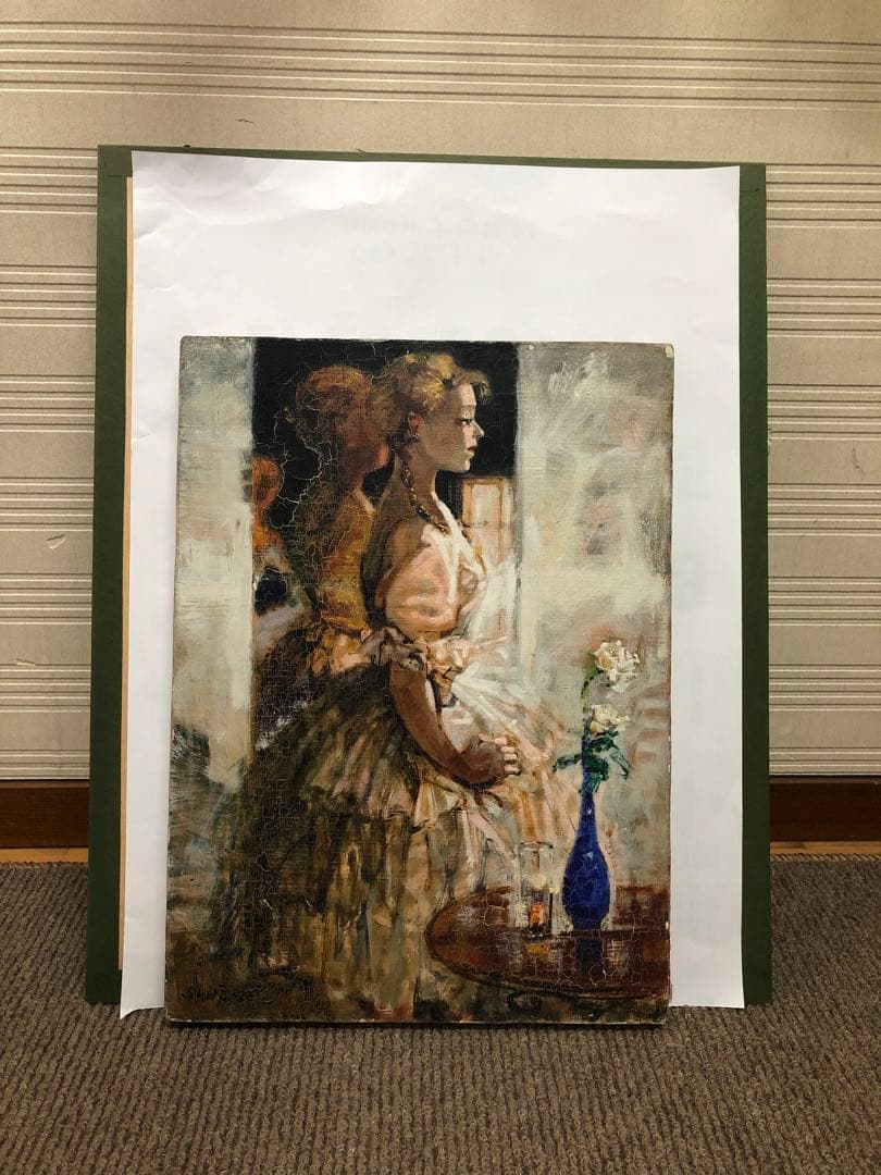 真作 絵画 原題　踊子 奥村四郎