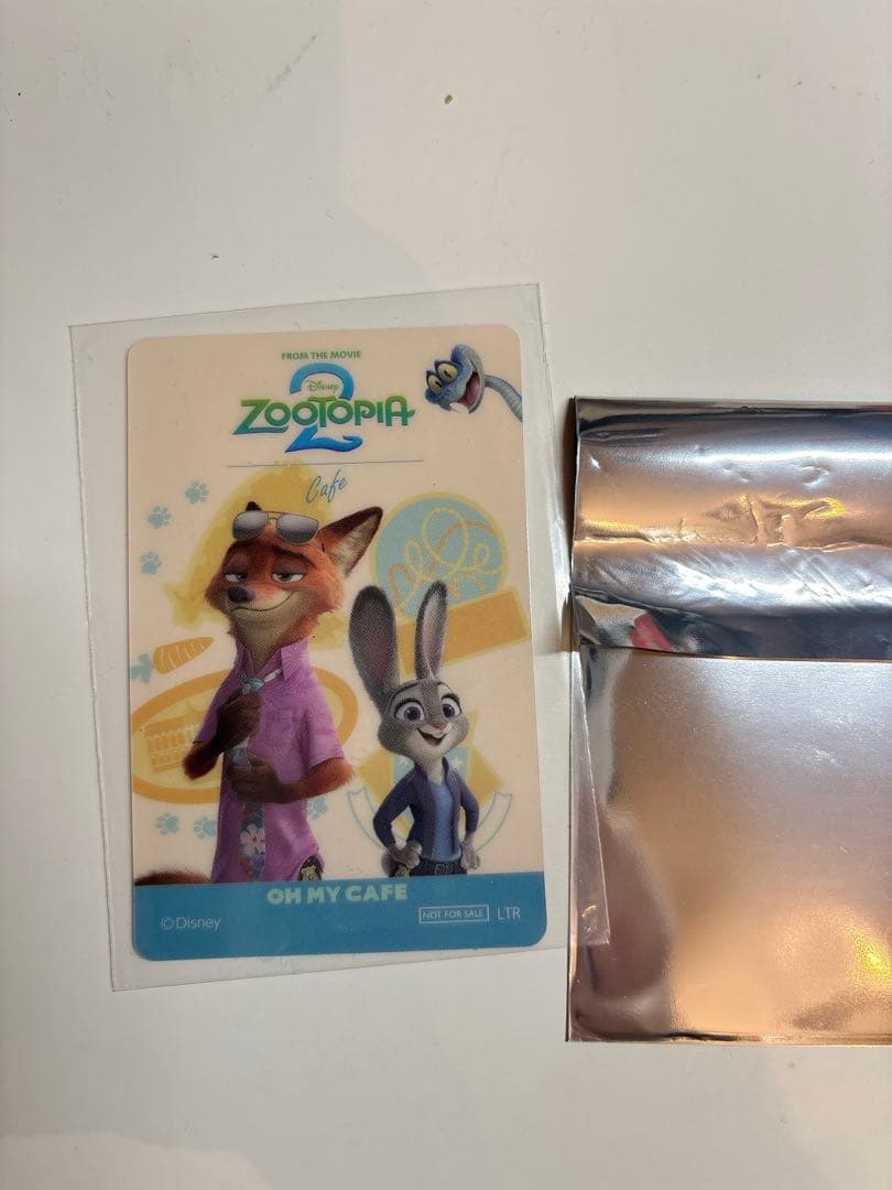 ズートピア2 オーマイカフェ 予約特典 コレクションカード ニック