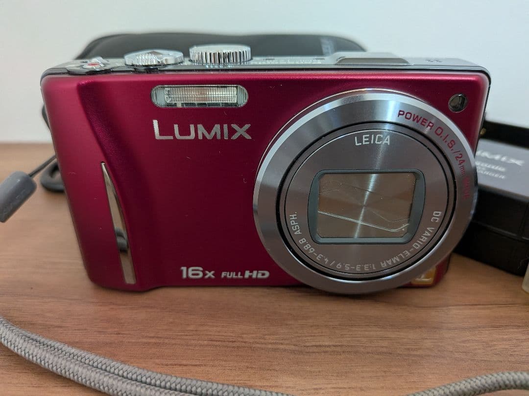 Panasonic DMC-TZ20 赤 コンパクトデジタルカメラ - メルカリ