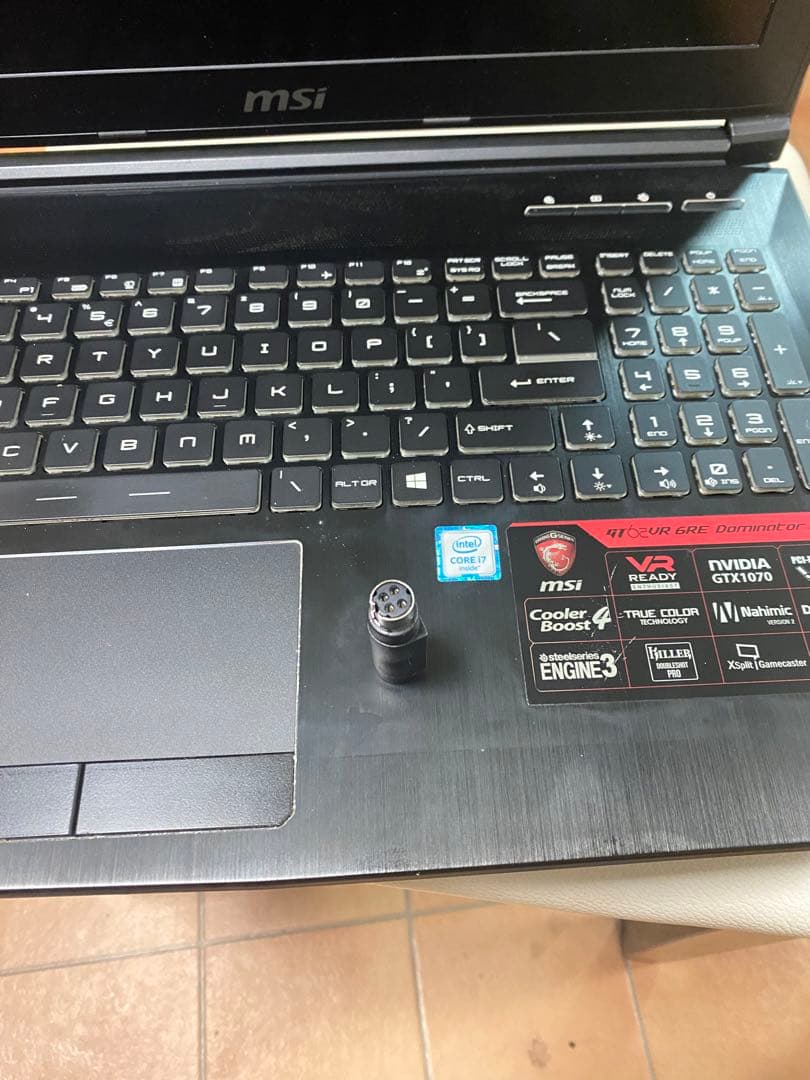 Laptop MSI GT62VR Core i7 GTX 1070 ジャンク - メルカリ